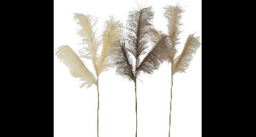 Decoratie takken - 3 stuks - kunststof -  Pluim  - 110cm .