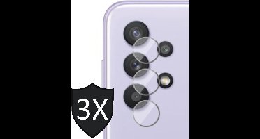 Camera Screenprotector geschikt voor Samsung Galaxy A32 5G - 3x Glas Screen Protector