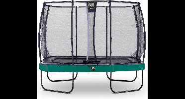 EXIT Elegant Premium Trampoline 214x366cm - met Veiligheidsnet - Rechthoekig - Voor Kinderen - Groen
