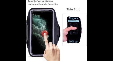 i Dance Hardloop Armband - telefoonhouder - Zwart - Universeel - Verstelbaar