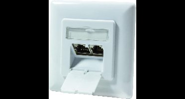 LogiLink Professional - RJ45 - Cat.6 - inbouw aansluitdoos - wit