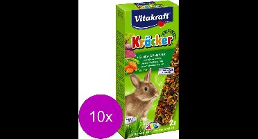 Vitakraft Dwergkonijn Kracker Groente/Thym 2 In 1 - 10 stuks