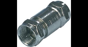 F-connector koppelstuk male - male