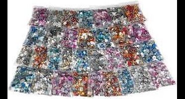 Strasstenen Set - Diverse Kleuren - 6-16 mm - 32 Dozen - Glinsterende Decoratieve Steentjes voor DIY - Incl. Gift