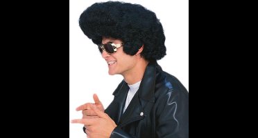 Elvis pruik met grote kuif