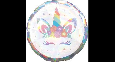 Helium ballon Baby Eenhoorn metallic | 45cm