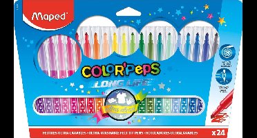 Color'peps goed uitwasbare viltstift x 24