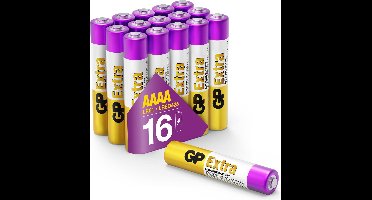 GP Extra Alkaline batterijen AAAA batterij 1.5V - 16 stuks