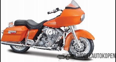 Harley Davidson 2002 FLTR Road Glide (Oranje) 1/18 Maisto - Modelmotor - Schaal model - Model motor - harley davidson schaalmodel