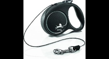 Flexi Rollijn Black Design Cord Zwart