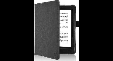 Hoes geschikt voor Kobo Nia - Book Case Kunstleer Wallet Cover Hoesje Zwart