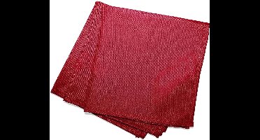 Servetten Essentiel  40x40cm rood 3 stuks polyester