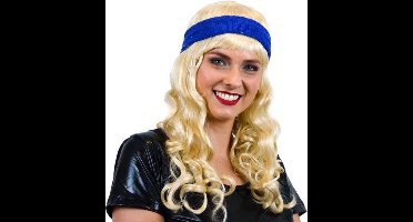 Witbaard Zweetband 5 Cm Katoen Blauw One-size