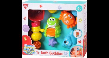 Playgo badspeelgoed zeedieren set voor baby's - kleurrijke badvriendjes.