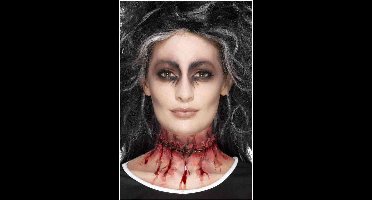 Smiffys Nepwond Latex Stitched Neck Rood