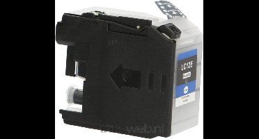 FLWR - Inktcartridge / LC-12EBK / Zwart - Geschikt voor Brother