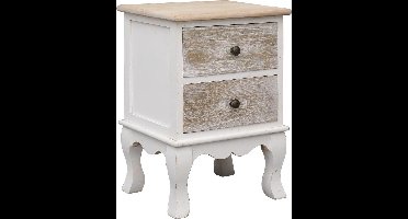 vidaXL - Nachtkastje - 35x30x50 - cm - paulowniahout