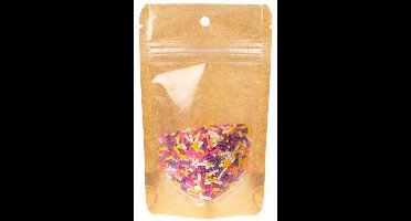 Stazakken Transparant/Kraft 8x5x13cm Met Ophanggat (100 stuks)