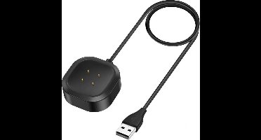 DrPhone Kabel – USB Oplader - Adapter + Dock - Laadkabel – Geschikt voor Fitbit Versa 4/3 /Sense/Sense 2   -1 Meter