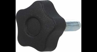 M12 x 50 draadeind met sterknop - diameter 63mm