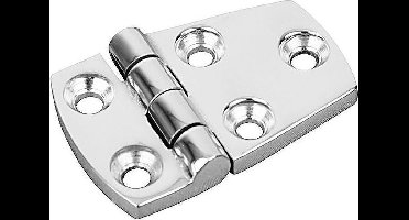 FES Marine - RVS scharnier ongelijkzijdig - 58x38x5mm