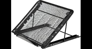 Universele Ergonomische Laptop Standaard 7-15’’inch - Laptop Houder -  Tablet Houder/Standaard - Geschikt voor Macbook/Laptops/IPad/Tablets/Notebook/E-Reader - Tablet standaard voor Thuiswerken en op Kantoor - Laptop steun - Boekenstandaard - Zwart