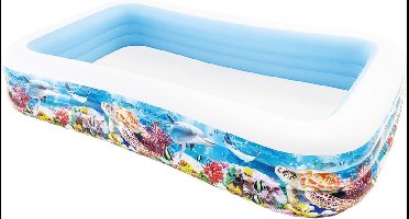INTEX - Familezwembad - Swim - Center - oceaanleven - ontwerp - 305x183x56 - cm