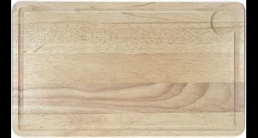 SNIJPLANK RUBBERWOOD RECHTHOEK 44X26X1.8