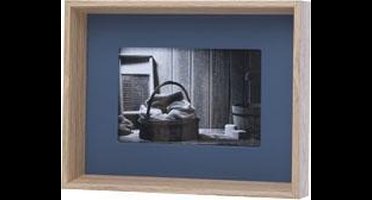 Fotokader  Donkergrijs Rechthoek Hout 18x4xh23