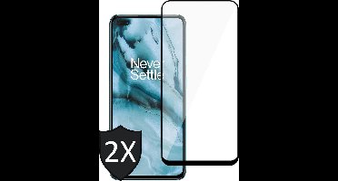 Screenprotector geschikt voor OnePlus Nord - 2x Glas Screen Protector