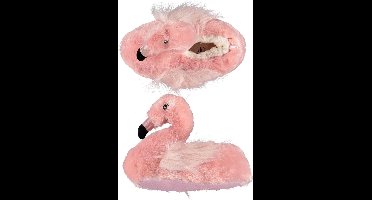 Dieren pantoffels/sloffen Flamingo voor meisjes - roze - Huissloffen - Dierensloffen 35-36