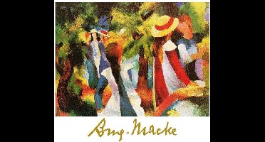 Kunstdruk August Macke - Ragazze sotto gli alberi 70x50cm