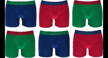 Apollo Katoenen Heren Boxers - 6 pack - maat S