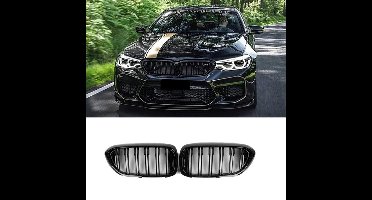 Grill Nieren Dubbele Spijl M Performance Look Piano Lak Zwart Glanzend Passend Voor Bmw 5 Serie G30 G31 Sedan Touring 520 528 530 535 540 550