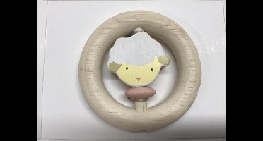 Houten Baby rammelaar Schaap