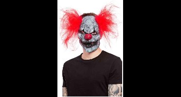 Smiffys Masker Dark Clown Grijs/Rood