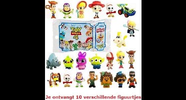 Speelset van 12 verschillende Toy Story 4 figuurtjes (ca. 4 cm)