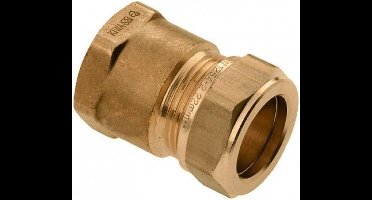 Bonfix knelkoppeling - Schroefbus - 3/8 x 10mm - Messing