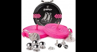 Quickshoelaces - neon roze