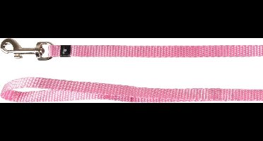 Hond Looplijn Ziggi Roze 1,3m 15mm