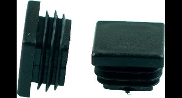 Verlofix Buisstop 20 X 20 Mm Zwart 4 Stuks