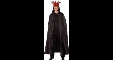 Witbaard Verkleedcape Venetië Polyester Zwart Maat M/l