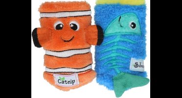 AFP Sock cuddler - Sea sock - 2 pack Speelgoed voor katten - Kattenspeelgoed - Kattenspeeltjes