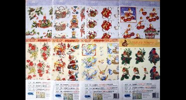 Top-Hobby 3D Knipvellen Kerst - A4 pakket voor kaarten en scrapbooking