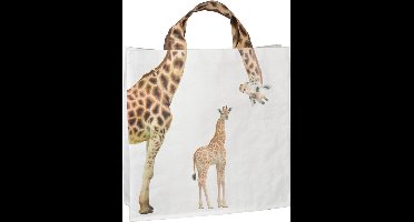 Esschert Design Shopper "Giraf met jong"