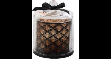 Bell geurkaars zwart spa chic 13x11cm