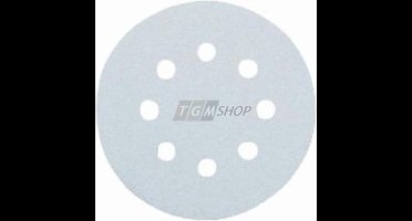 Bosch 2609256009 5 sander sanding sheets, 125 mm, K80, 8 Loeche ...