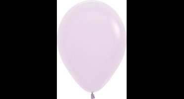 5x latex ballon: pastel mat lila