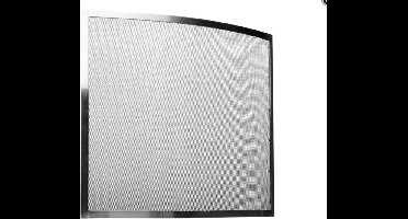 Haardscherm disign nikkel 69x63.5cm