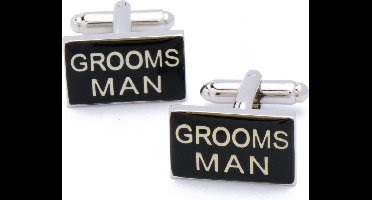 Manchetknopen - Grooms Man Trouwen Bruiloft